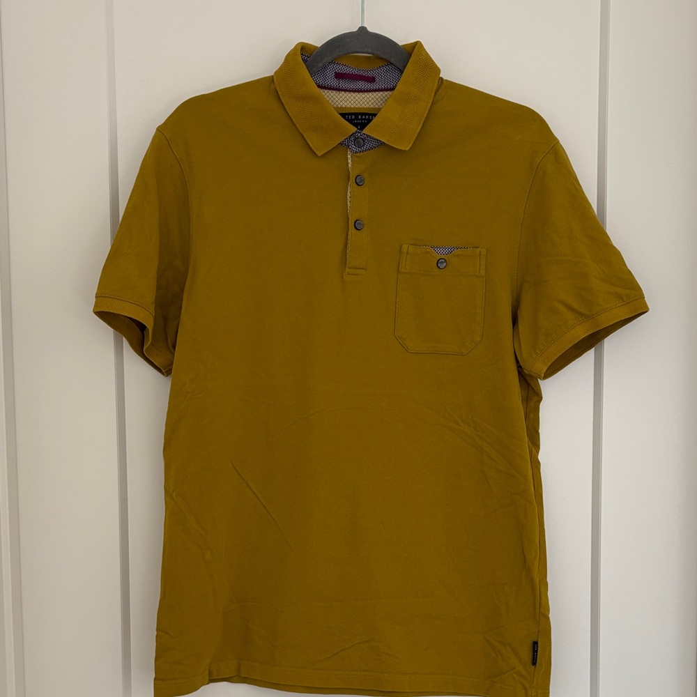 Ted Baker Mustard Polo Shirt